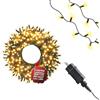 Wintem - 1000 Luci LED Bianche Calde Natalizie 100m per Albero di Natale e Decorazioni da Esterno - Illuminazione Omogenea, Montaggio Facile e Uso Sicuro per Interni ed Esterni
