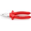KNIPEX Pinza universale cromata isolati ad immersione, collaudati VDE 200 mm, 03 07 200