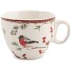 H&H Set 12 Tazze da Tè in New Bone China - Decoro Autunno, 220 ml - Tazze Eleganti per Colazione, Infusi e Tè Caldo