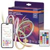 OSRAM SMART WIFI NEON FLEX MGC RGB TW RC Strisce LED colorate e bianche per esterni, tecnologia WiFi, distribuzione omogenea della luce, dimmerabili, bianche, silicone, 3m, sorg. luminose non