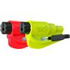 RESQME Pack of 2 The Original Emergency Keychain Car Scarico Tool, 2-in-1 Seatbelt Cutter And Window Breaker, Made in USA, Yellow, Red - Compact Emergency Hammer