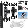 RATSTONE Accessori Per Insta 360 x4,Per Insta 360 x3 Kit Moto,Supporto Per Videocamera,Rotazione Di 360 Gradi,Doppio Morsetto,Alluminio,Doppia Stabilità,Per Insta360 x4,x3,x2,Per One Rs,Per Ace,Ace Pro