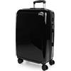 ITACA - Valigia Grande e Resistente, Valigie Eleganti, Valigia Da Stiva Robusta, Trolley Spazioso. Serratura a Combinazione TSA, Nero