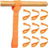kebitedamai 10 Pz Cinghie di Fissaggio, 38 x 438 mm Doppi Passanti Cinghie a Cricchetto, Cinghia di Fissaggio, Kit Cinghia Servizi, Cinghie di Tensione, Cinghie Moto per Trasporto Carico(1000 kg, 1.000 daN)