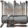 Fuumuui Set Pennelli Pittura Acrilica - 26 Pennelli Sintetici Professionali per Pittura Acrilico, Ad Olio, a Guazzo con borsa di tela e spatole per pittura | Pennello per Dipingere, Pennelli Pittura Olio