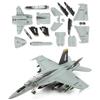 SEBUNAS 1:72 Scala F-18 Jolly Rogers Fighter Jet Quick Assembly Model Kit