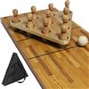 Set di birilli da bowling da shuffleboard con 10 birilli e palla, divertente