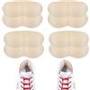 EQLEF comfort anti-vesciche Cuscinetti per tallone per uomini e donne cuscinetti per scarpe autoadesivi regolabili per scarpe troppo grandi Inserti per Tallone (Beige, Piccolo)