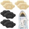 Cosysparks Cuscinetti per Tallone Bambino, 8 Pz Carino Proteggi Tallone per Scarpe Self-Adhensive Salva Tallone per Scarpe Morbido Cuscinetti per Scarpe Tallone Ragazze Ragazzi (Nero + Beige)