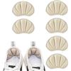 EQLEF Cuscinetti del Tallone per Scarpe Troppo Grandi, scarpe autoadesive Tacco Grip Pad Anti Blister Tacco Cuscino Pad Tacco Protector per gli uomini Donne e Bambini(3 Coppie)