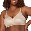Playtex Wireless Bra, 18 Hour Plus-Size Bras Available, Ultimate Lift, Moisture-Wicking, Single Or 2-Pack Reggiseno, Opaque, Mandorli, 6D Donna