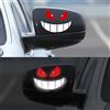 Cosysparks Divertente adesivo specchietto auto, 2 Pz adesivo decorazione auto adesivi auto divertenti Monster Sorridente Face Car Decal per Decorazione per Specchietto Retrovisore (rosso)