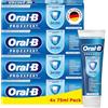 Oral-B Pro-Expert - Dentifricio di protezione professionale, 24 ore di protezione contro placca, sapore di menta fresca, prodotto in Germania, dentifricio, confezione da 4 x 75 ml