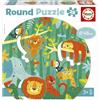 Educa - Round Puzzle La Giungla. Puzzle Rotondo per Bambini. 28 pezzi. +3 anni (18906)