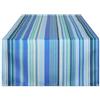 DII Runner da tavolo per interno/esterno, multiuso, lavabile in lavatrice, a righe, 35 x 183 cm, blu oceano