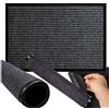 PARENCE. Zerbino sintetico, fondo in gomma 40 x 60 cm - Zerbino grigio antiscivolo - Resistente all'interno e all'esterno - Pulizia scarpe