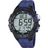 Calypso Orologio Digitale Sport Uomo Gomma - 10 ATM, Data, Cronografo, Doppio Fuso, Luce, Allarme, 12/24 h - K5607 Color Splash