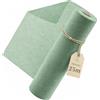Twinzee Runner da Tavola in Tessuto Non Tessuto 30cm x 25m - Runner Verde Eucalyptus per Decorativo Prima Comunione, Compleanni, Matrimoni e Occasioni Speciali