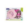Chicco Set Pappa Rosa Con Cucchiaino