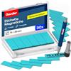 GAUDER Etichette Magnetiche Riscrivibili - Magneti Riutilizzabili da Etichettare per Lavagna, Lavagna Kanban, Frigorifero e Bacheca - Cartellini Magnetici con Pennarello (30 Pezzi - 75 x 25 mm)