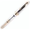 czxwyst Penna stilografica JINHAO 9019 Dadao in acrilico con convertitore di inchiostro (pennino EF 0,38 mm, trasparente)