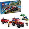 Lego City 60412 - Fuoristrada antincendio e gommone di salvataggio