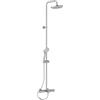 Ideal Standard Ceratherm T25 Sistema doccia, soffione doccia a risparmio idrico con getto variabile e protezione antiscottatura, flessibile doccia 1750 mm - Cromato (315x487,5x1498 mm)