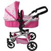 Bayer Chic 2000 - Passeggino per bambole Yolo 2 in 1 da 3 a 8 anni, passeggino per bambole fino a 52 cm, unicorno rosa