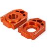 JFG RACING Regolatore Catena CNC ASSE Posteriore Moto per 125-450 SX/SX-F/XC/XC-F 125-530 EXC/EXC-F/XC-W/XCF-W EC250/300/250F/350F 85SX 250EX 300EX Arancia