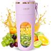 Colexy Frullatore Portatile, Shake Mixer, 340ML Frullatore Smoothie Blender Mixer Bottle Smoothie Maker, Mini Frullatore Personale Multifunzionale per Spremute Fresche Miscelatore USB Ricabile (Rosa)