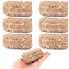 Fukaisu 6pz Mini Balle di Fieno, Realistiche Balle di Fieno Piccolo Artigianali Piccole Case Decorazione per Ringraziamento Natale Natività e Raccolto Autunnale Scene Decorazioni