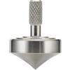 LOQATIDIS Mini trottola in metallo, Kill Time riduce lo stress Giocattoli ADHD, equilibrio perfetto, lavorazione CNC di precisione da un solido blocco di acciaio inossidabile 304 (Argento Stile 1)