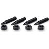 PrecisionGeek® Speaker Spikes M6 - Piedini Anti-Vibrazione per Diffusori e Altoparlanti Hi-Fi (Acciaio Brunito Ø6, M6×35 mm)