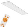 BRILONER Leuchten - Pannello LED, lampada da soffitto con decorazione a stella, luce da soffitto dimmerabile, controllo temperatura del colore (CCT), telecomando incl., 36 watt, 3.800 lumen, bianco