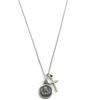 De Bussy 2 collana scapolare bagno in argento 5µm e croce metallo argento con catena