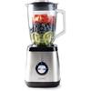 DOMO DO1133BL - Blender in acciaio inox, ciotola in vetro, 1,5 l, 1000 W