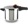 Alza Syma - Pentola Express veloce, 8 litri, in acciaio inox 18/10, 5 sistemi di sicurezza, tutti i tipi di cucina, induzione, posizione svapatrice