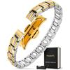MagnetRX® Bracciale Magnetico Donna - EllipseMAX 5X forza 5.000 Gauss magneti - Progettato negli Stati Uniti e in attesa di brevetto - Braccialetto in titanio di alta qualità