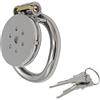 MKGMYGZ Flat Chastity Cage Uomo Sissy Cintura Di Castità Maschile Metallo Cock Cage Erotitici Sexy Per Coppie (40MM)