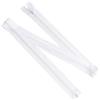 Aerzetix - Set di 8 Cerniere Lampo a Spirale n. 5 da 95 cm separabili con cursore | in Metallo, Nylon e Poliestere | Cucito, creazioni Fai da Te, Tessuti, Abbigliamento | Colore Bianco
