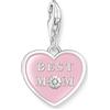 THOMAS SABO 2021-007-9 - Ciondolo a forma di cuore in argento Sterling 925 riciclato, misura unica, Argento sterling, Nessuna pietra preziosa