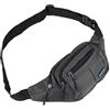 NO LIMITS Marsupio Uomo Sportivo in Tessuto Antigraffio, 4 Tasche Zip, Cinturino Regolabile 90cm, Ideale per Viaggio, Trekking e Tempo Libero, Blu