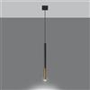 Lampadario a Sospensione MOZAICA 1 G9 Nero/Oro Colore Nero e Oro
