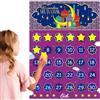 Xionghonglong Decorazioni Ramadan, Ramadan Calendario dell'Avvento, Conto alla Rovescia per Eid al-Fitr Decorazioni Ramadan, Regali Eid Ramadan Mubarak Al Fitr Islamico con 30 Stelle Riutilizzabili