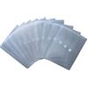 HFP exxo by HFP portadocumenti A5 orizzontale con margine Rand natur trasparente, 10 Pezzi