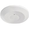 EMOS - Rilevatore di movimento a microonde per interni - Portata 8 m, campo di rilevamento 16 m/360° - Durata e sensibilità regolabili 3-2000 Lux - Altezza di installazione ideale 2-6 m - Bianco