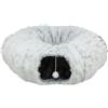 Trixie tunnel per gatti Harvey, regolabile individualmente, ø 25 × 160 cm, grigio, per giocare e scoprire - 42983