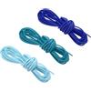 PATIKIL Cordino in Pelle Finta Scamosciata, 3 Rotoli 3mm x 5 ft, Strisce Cordoncino in Pelle Piatto Sintetica per Collane Bracciali Gioielli Perline DIY Artigianato, Blu Navy/Blu/Azzurro