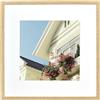 Atryinous Cornice portafoto 25 x 25 cm, in legno con vetro acrilico, con passepartouts per foto verticali o da appendere, 15 x 15 cm, confezione da 1
