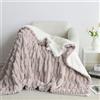 KEAYOO Coperta soffice con texture incredibilmente morbida, extra calda per l'inverno, ideale come copridivano e copriletto, ottimo regalo per donne (Geometria taupe, 150x200cm)